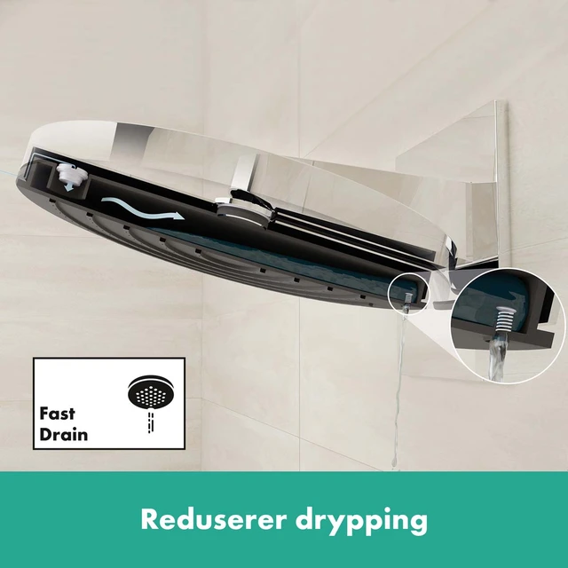 Hansgrohe Pulsify S Showerpipe Ø260 cm, 1 stråletype, Sort Matt 