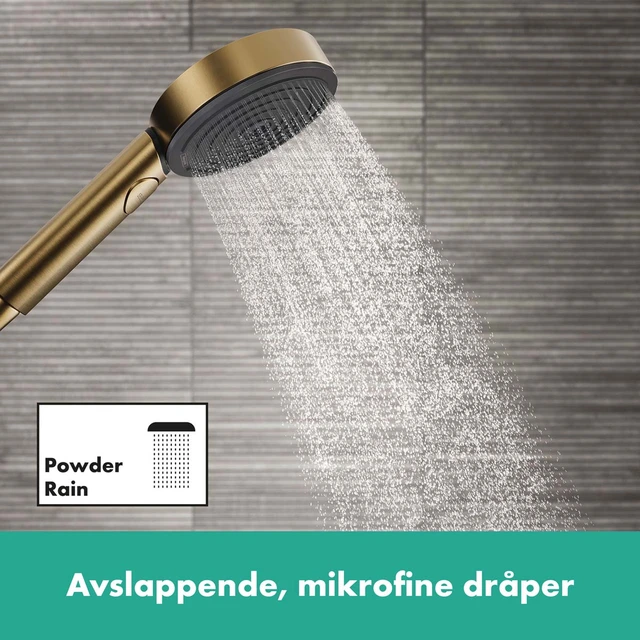 Hansgrohe Pulsify S Showerpipe Ø260 cm, 2 stråletyper, Børstet Bronse 