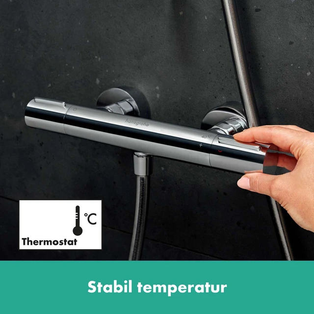 Hansgrohe Pulsify Select S Dusjpakke 90 cm, 3jet, m/termostat, Krom 