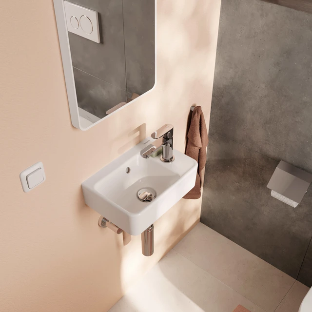 Hansgrohe Xanuia Q Vegghengt Servant 36x25 cm, m/1 bl.hull, m/ol, Hvit 