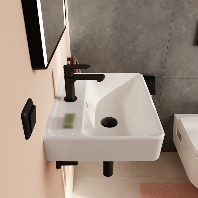 Hansgrohe Xanuia Q Vegghengt Servant 50x39 cm, m/1 bl.hull, m/ol, Hvit 