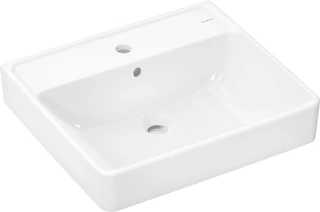 Hansgrohe Xanuia Q Vegghengt Servant 55x48 cm, m/1 bl.hull, m/ol, Hvit