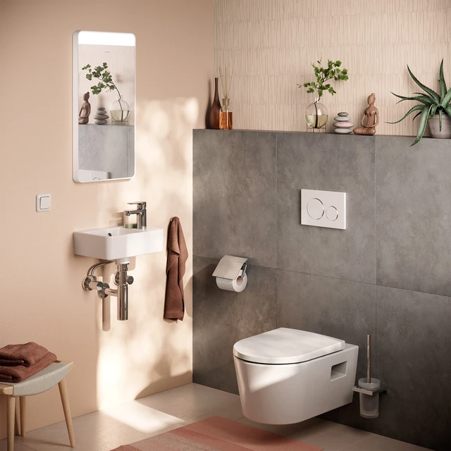 Hansgrohe EluPura S Vegghengt Toalett 36x54 cm, u/skyllekant, Hvit 