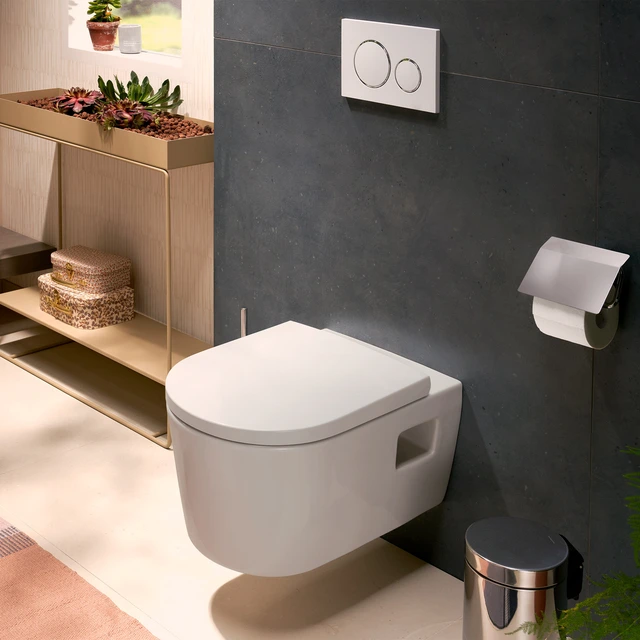 Hansgrohe EluPura S Vegghengt Toalett 36x54 cm, u/skyllekant, Hvit 