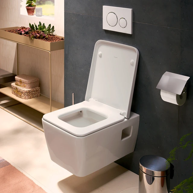 Hansgrohe EluPura Q Vegghengt Toalett 36x54 cm, u/skyllekant, Hvit 