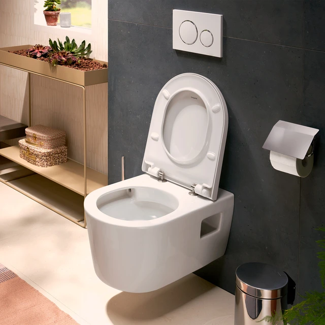 Hansgrohe EluPura S Toalettpakke Vegg 36x54 cm, u/skyllekant, Hvit 