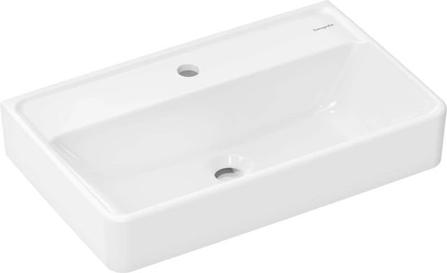 Hansgrohe Xanuia Q Vegghengt Servant 60x37 cm, m/1 bl.hull, u/ol, Hvit 