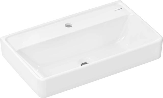 Hansgrohe Xanuia Q Vegghengt Servant 65x39 cm, m/1 bl.hull, u/ol, Hvit 