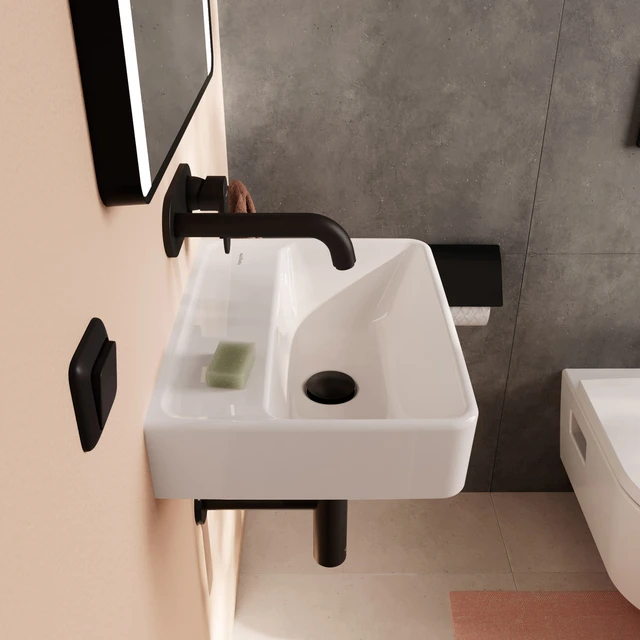 Hansgrohe Xanuia Q Vegghengt Servant 45x34 cm, u/bl.hull, m/ol, Hvit 