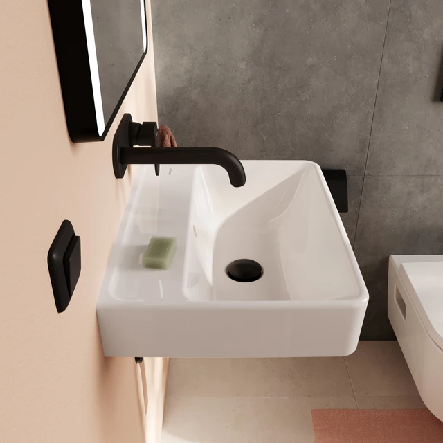 Hansgrohe Xanuia Q Vegghengt Servant 50x39 cm, u/bl.hull, m/ol, Hvit 