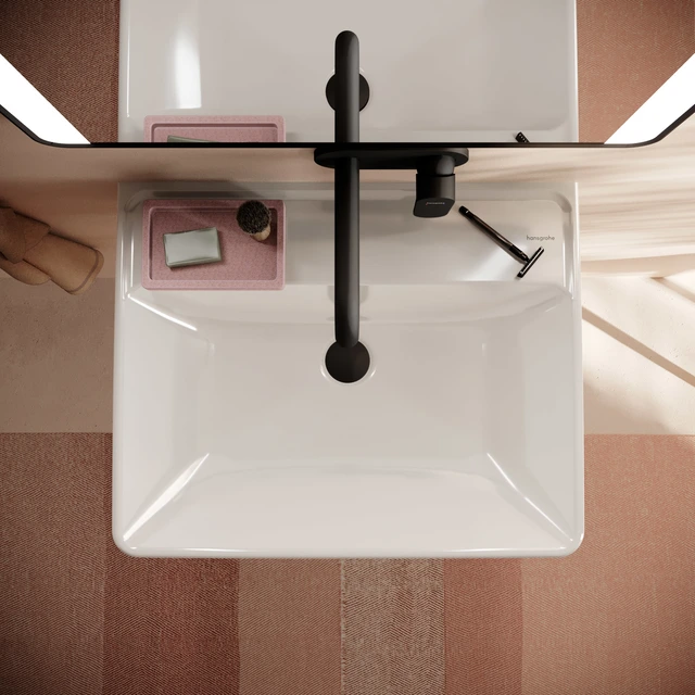 Hansgrohe Xanuia Q Vegghengt Servant 60x48 cm, u/bl.hull, m/ol, Hvit 