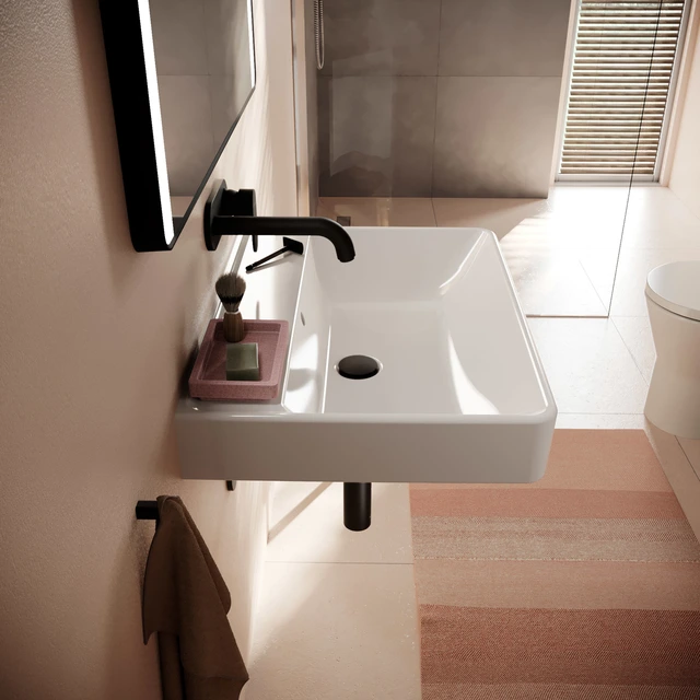 Hansgrohe Xanuia Q Vegghengt Servant 65x48 cm, u/bl.hull, m/ol, Hvit 