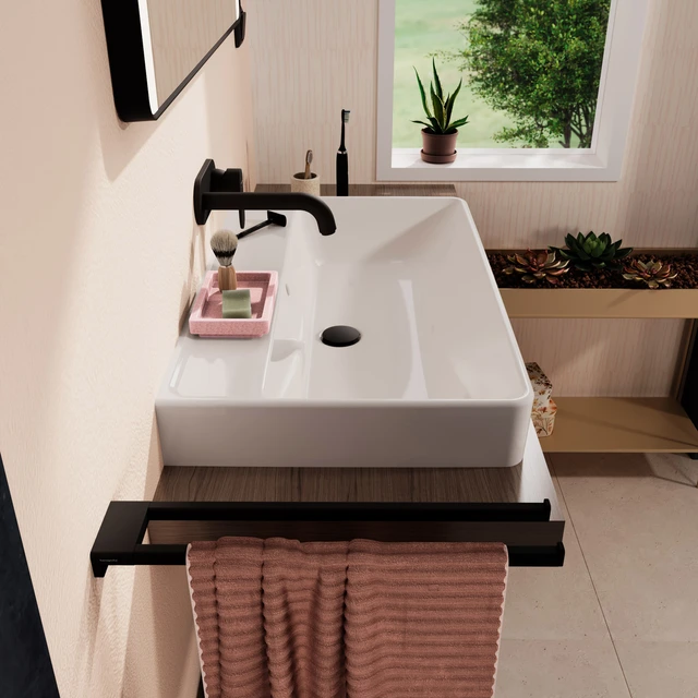 Hansgrohe Xanuia Q Toppmontert Servant 80x48 cm, u/bl.hull, m/ol, Hvit 