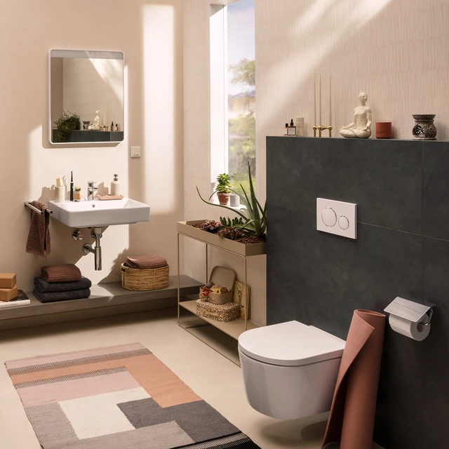 Hansgrohe EluPura S Vegghengt Toalett 36x54 cm, u/skyllekant, Hvit m/SC 