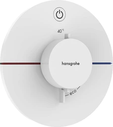 Hansgrohe ShowerSelect Comfort S Avsperring, 1 uttak, Hvit Matt