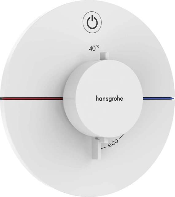 Hansgrohe ShowerSelect Comfort S Avsperring, 1 uttak, Hvit Matt 