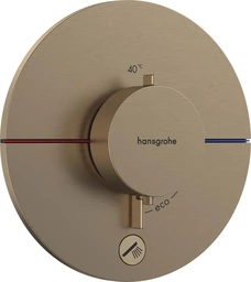 Hansgrohe ShowerSelect Comfort S Avsperring, 2 uttak, B&#248;rstet Bronse