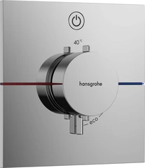 Hansgrohe ShowerSelect Comfort E Avsperring, 1 uttak, Krom