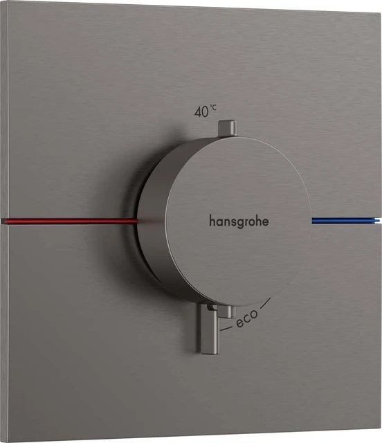 Hansgrohe ShowerSelect Comfort E Til innbygging, Børstet Sort Krom 