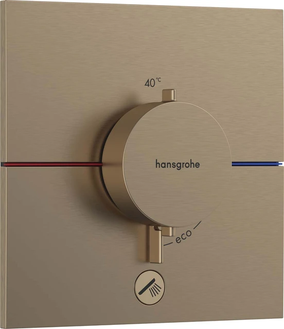 Hansgrohe ShowerSelect Comfort E Avsperring, 2 uttak, Børstet Bronse 