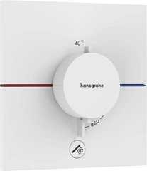 Hansgrohe ShowerSelect Comfort E Avsperring, 2 uttak, Hvit Matt