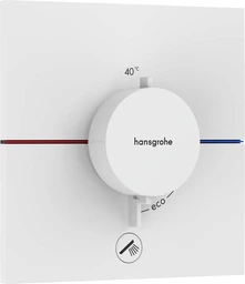 Hansgrohe ShowerSelect Comfort E Avsperring, 2 uttak, Hvit Matt