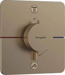 Hansgrohe ShowerSelect Comfort Q Avsperring, 2 uttak, B&#248;rstet Bronse