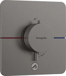 Hansgrohe ShowerSelect Comfort Q Avsperring, 2 uttak, B&#248;rstet Sort Krom