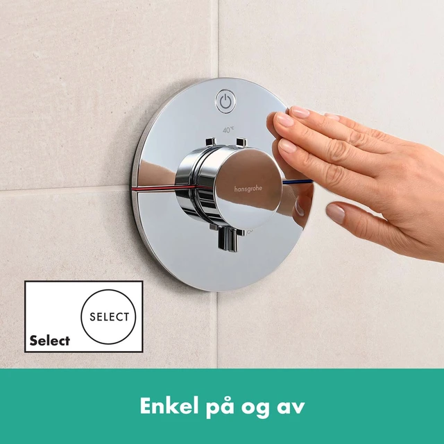 Hansgrohe ShowerSelect Comfort S Avsperring, 1 uttak, Krom 