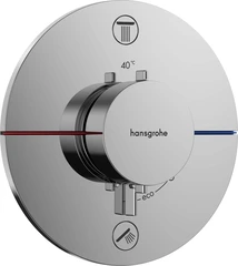 Hansgrohe ShowerSelect Comfort S Avsperring, 2 uttak, Krom