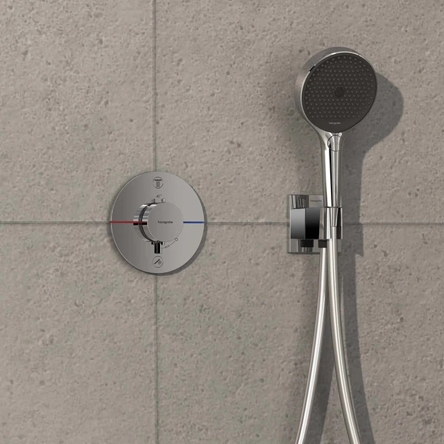 Hansgrohe ShowerSelect Comfort S Avsperring, 2 uttak, Krom 