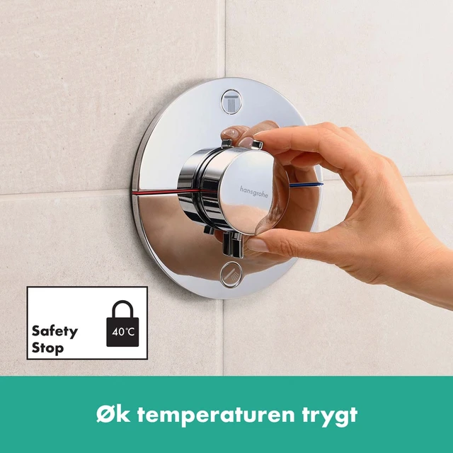 Hansgrohe ShowerSelect Comfort S Avsperring, 2 uttak, Krom 