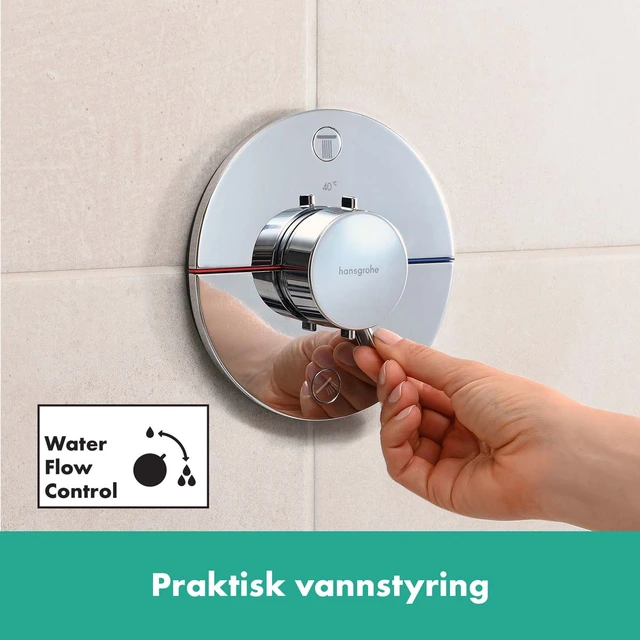 Hansgrohe ShowerSelect Comfort S Avsperring, 2 uttak, Krom 