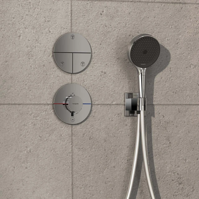 Hansgrohe ShowerSelect Comfort S Avsperring, 2 uttak, Krom 