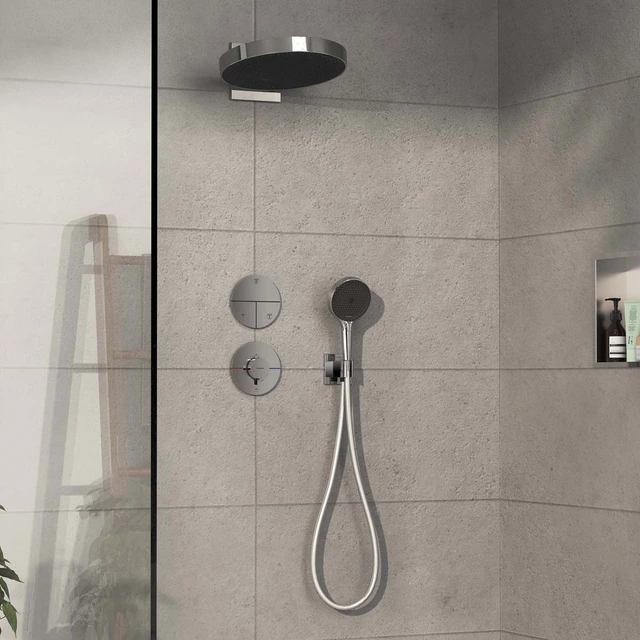 Hansgrohe ShowerSelect Comfort S Avsperring, 2 uttak, Krom 