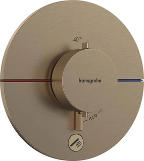 Hansgrohe ShowerSelect Comfort S Avsperring, 2 uttak, B&#248;rstet Bronse