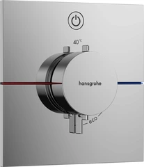 Hansgrohe ShowerSelect Comfort E Avsperring, 1 uttak, Krom