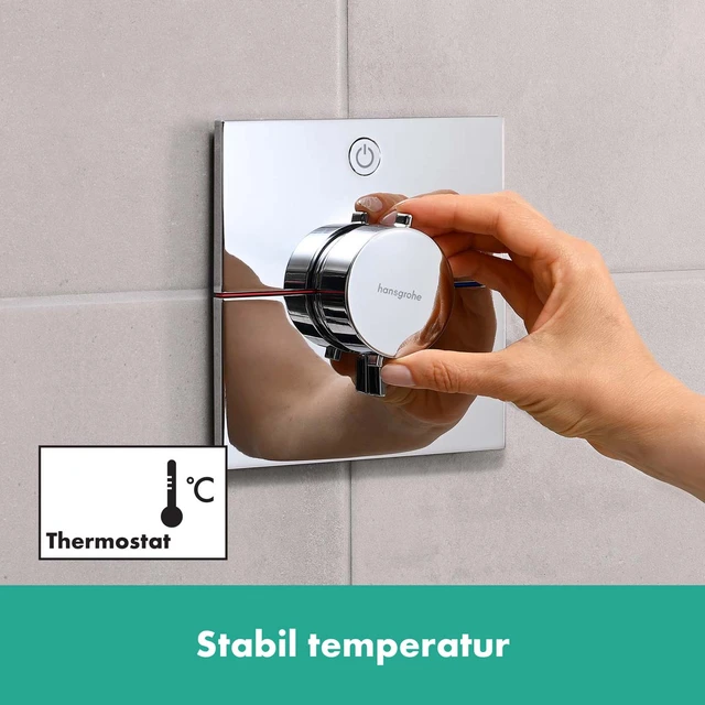 Hansgrohe ShowerSelect Comfort E Avsperring, 1 uttak, Krom 