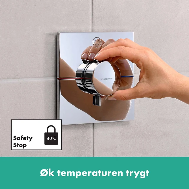 Hansgrohe ShowerSelect Comfort E Avsperring, 1 uttak, Krom 