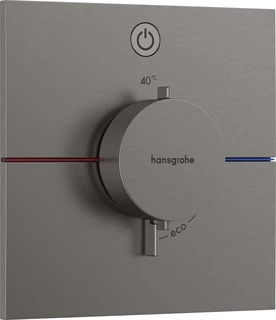 Hansgrohe ShowerSelect Comfort E Avsperring, 1 uttak, B&#248;rstet Sort Krom