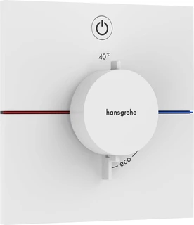 Hansgrohe ShowerSelect Comfort E Avsperring, 1 uttak, Hvit Matt