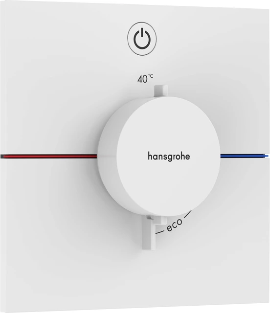 Hansgrohe ShowerSelect Comfort E Avsperring, 1 uttak, Hvit Matt 