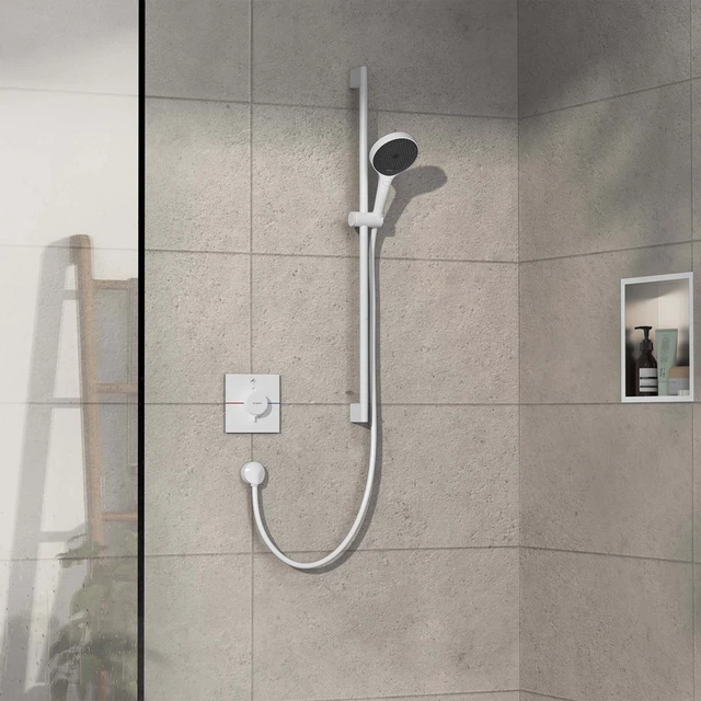 Hansgrohe ShowerSelect Comfort E Avsperring, 1 uttak, Hvit Matt 