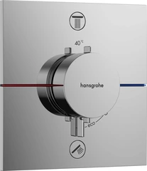 Hansgrohe ShowerSelect Comfort E Avsperring, 2 uttak, Krom