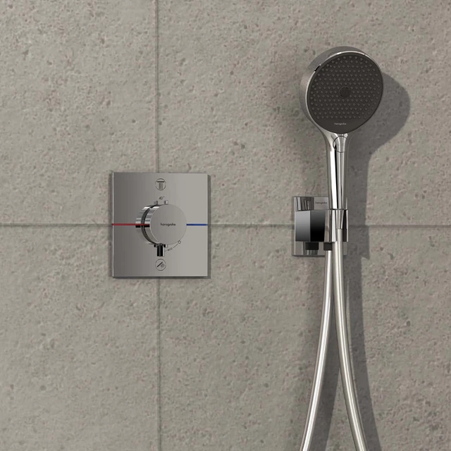 Hansgrohe ShowerSelect Comfort E Avsperring, 2 uttak, Krom 