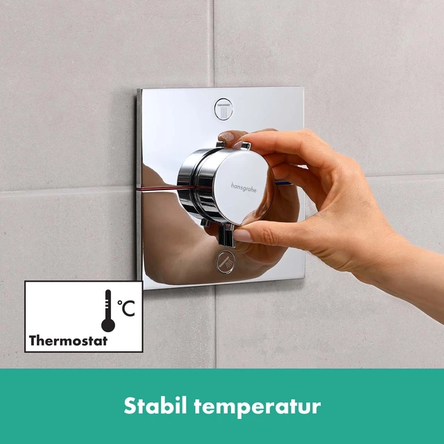 Hansgrohe ShowerSelect Comfort E Avsperring, 2 uttak, Krom 