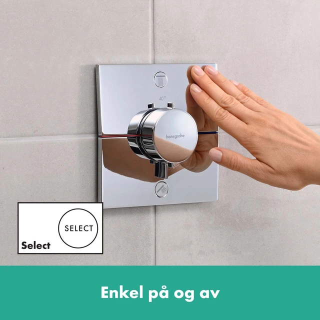 Hansgrohe ShowerSelect Comfort E Avsperring, 2 uttak, Krom 