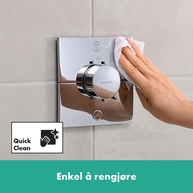 Hansgrohe ShowerSelect Comfort E Avsperring, 2 uttak, Krom 