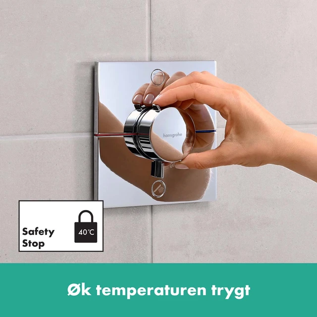 Hansgrohe ShowerSelect Comfort E Avsperring, 2 uttak, Krom 