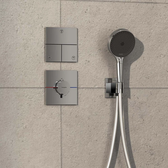 Hansgrohe ShowerSelect Comfort E Til innbygging, 3 uttak, Krom 